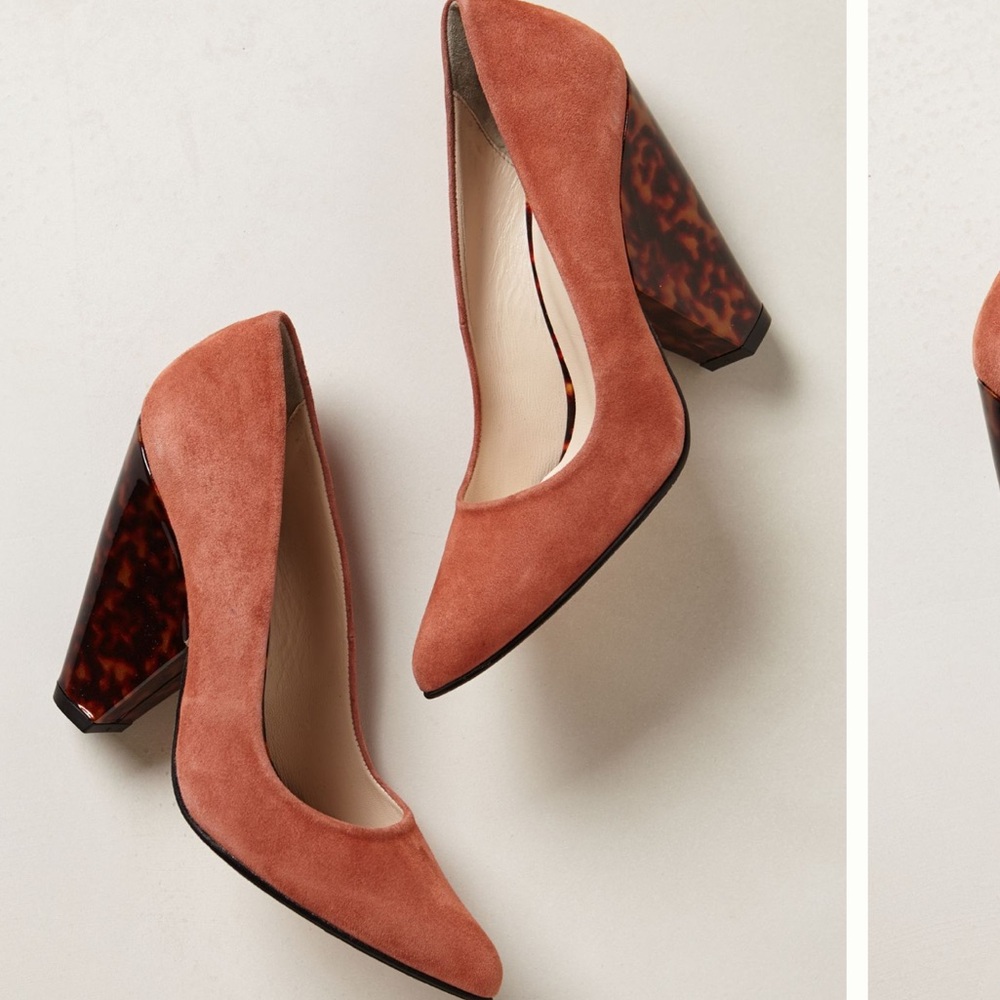 Anthropologie Sandy Torti pump in Terra cotta.